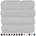 Luxury Premium Long-Stable Hotel & Spa Turkish Cotton 4-Piece Eco-Friendly Bath Towel Set (White)