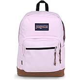 JanSport Right Pack Backpack - Durable Daypack with Padded 15" Laptop Sleeve, Spacious Main Compartment & Integrated Water Bottle Pocket - Pink Ice