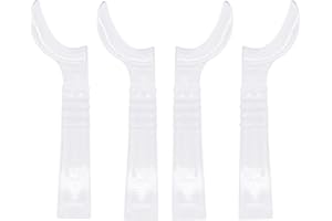 Angzhili 4 Pcs Dental Intraoral Cheek Retractor,Half-Lip Retractor,Unilateral Lip Retractors for Adults,Oral Care Tool,2 Left+2 Right,Large Size