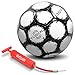 GoSports Fusion Soccer Ball with Premium Pump 6 Pack, Size 3, Black