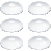 EBUKTUK 6pcs Door Handle Bumpers for Protecting Walls, Cabinet Door Bumpers | Invisible Clear Door Bumpers to Protect Walls From Door Knob Damage, Ultra-Soft Wall Bumpers Fridge Door Bumpers (30*30mm)
