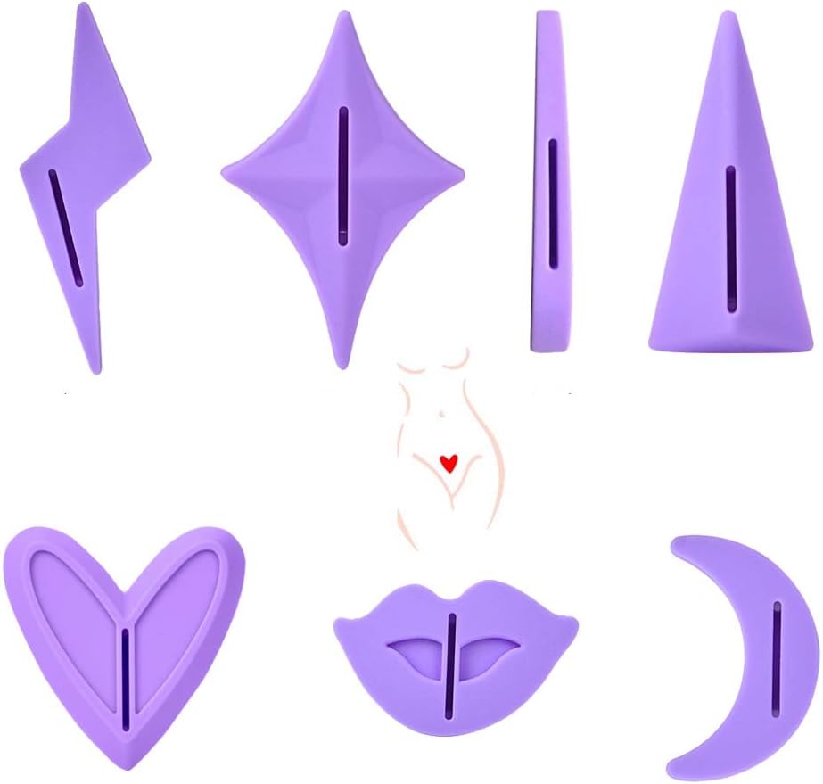 Women's Razor, Super Kit for Hair Shaving, Bikini Trimmer with Shaving Stencil DIY Special Hair Style, 7PCS/Set