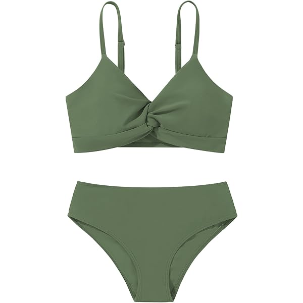 13 Años Brasier De Traje De BaÃ±o Bikini Piezas Para Niñas Nudo