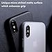 Caudabe Veil XT iPhone Xs Ultra Thin Case with Micro-Etched Matte Texture for iPhone Xs (Stealth Black)