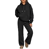 Trendy Queen Womens 2 Piece Outfits Lounge Fall Fashion Sets Oversized Sweatshirts Wide Leg Pants Sweatsuits Winter Clothes