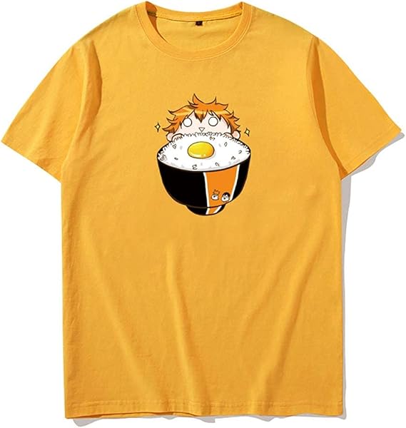 Amazon Nanagoten 烏野高校 日向翔陽 漫画 Tシャツ メンズ 半袖 カジュアル キャラ Tシャツ キャラクター プリント カットソー 男女兼用 Tシャツ カットソー 通販