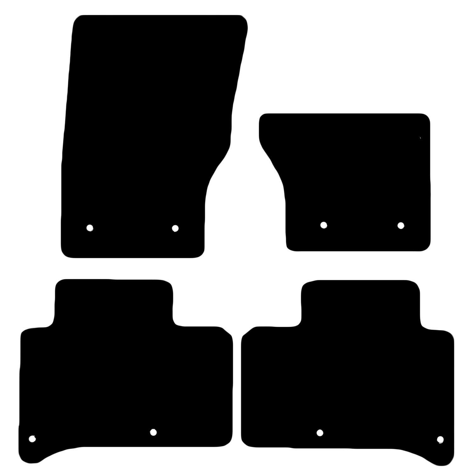 Carsio Carpet Car Mats For Range Rover Sport 2014 Onwards 4 Piece Set Tailored Fit Floor Mat Complete Accessory Black Custom Fitted - All Weather, Anti-Slip Backing & Black Trim