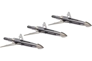 New Archery Products Killzone 2 Blade Rear-Deploying Bow Hunting Mechanical Broadheads with 2" Cutting Diameter & Spring-Clip Design - 3 Pack