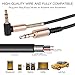 ICEELEC 3.5mm Male To Male Right Angle Auxiliary Cable for Phones,Car Stereos and Headphones (Black,4FT)
