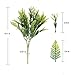 THE BLOOM TIMES Artificial Greenery Stems Pack of 6, Fake Foliage Plants Faux Flowers for Home, Wedding, Garden, Farmhouse, Garden, Patio, Indoor and Outdoor Decor in Bulk Wholesale