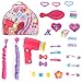 Mommy & Me Doll Hair play set with working Blow dryer Hair Brush and Over 30 accessories