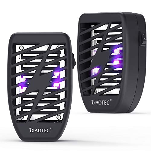 Diaotec 2Pack Electronic Bug Zapper Indoor Plugin Mosquito Trap with Night Light Insect