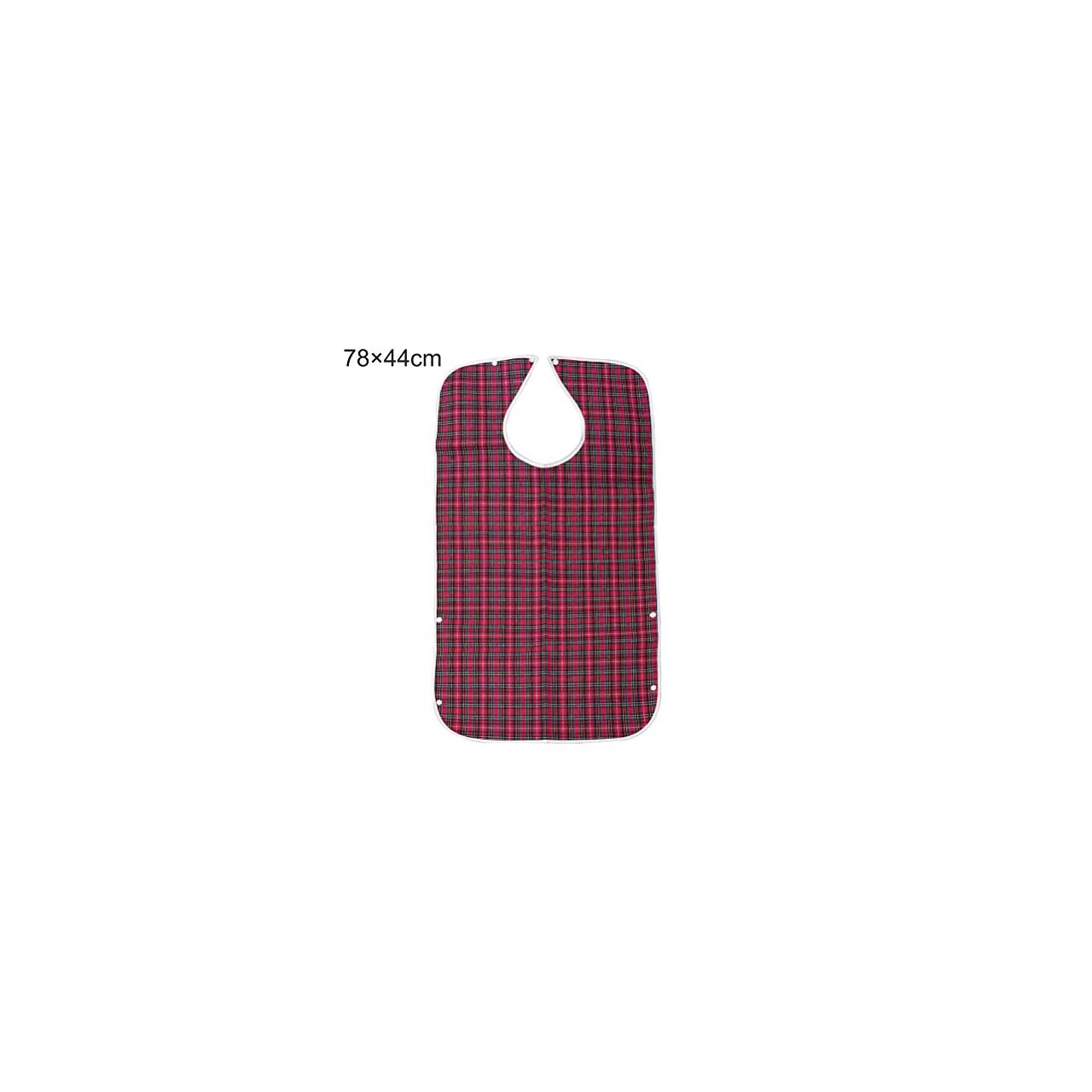 pengxiaomei Adult Bibs,Adult The Eldly Bib Adult Washable Dining Bibs for Elderly Red Autism