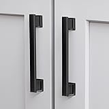 VEHCIL 20 Pack Square Matte Black Cabinet Pulls, 5