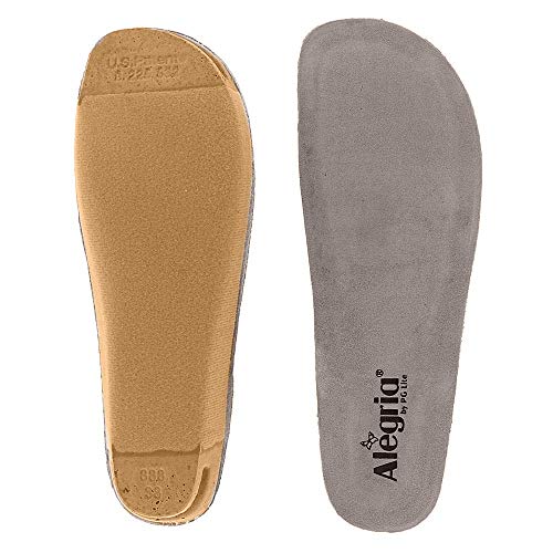 Alegria Wide Replacement Insole Grey 42 (US Women’s 11.5-12)