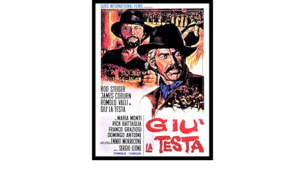 Giu la Testa imán para nevera 6 x 8 James Coburn Spaghetti ...