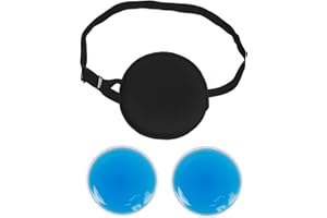 eZAKKA 3 Pack Cooling Eye Patches for Puffy Eyes, Reusable Ice Eye Patches Hot Cold Compress, Silk Cooling Patch Medical with