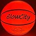 GlowCity Light Up LED Rim Kit with LED Basketball Included - Green, Size 7 Basketball (Official Size)