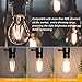 Boncoo Vintage LED Edison Bulb Dimmable 6W A19 LED Light Bulbs 2700K Soft White 600LM Led Filament Bulb 60W Incandescent Equivalent E26 Medium Base Decorative Clear Glass 6 Pack