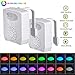 2-Pack 16-Color Toilet Night Light UV Sanitizer Gadget, Motion Sensor Activated LED Lamp, Fun Bathroom Lighting Add on Glow Bowl Seat w/Aromatherapy - Novelty Gifts for Dad, Adults, Kids & Toddlers.