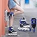 ANCHEER Inline Skates Adjustable with Light Up Wheels Beginner Roller Fun Flashing Illuminating Roller Skates for Kids Boys and Girls and 3 Sizes.