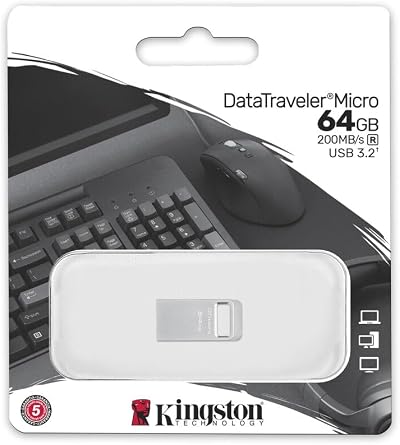 Kingston DataTraveler Micro USB 64GB 200MB/s USB 3.2 Gen 1 DTMC3G2/64GB
