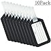 Luggage Tag, WeBravery Plastic Suitcase Handle Luggage Tags Travel Accessories (10PCS-Black)