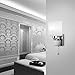 Elitlife E14 Glass LED Wall Lamp Light, Wall Sconce Lighting Fixture, 110-240v witn Pull line Switch & 40W Light Bulb,for Living Room Bedroom Bedside Lobby Hallway (Cool White)