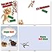 NobleWorks Variety Pack of 10 Christmas Greeting Cards with Envelopes, Cartoon, Humor Holiday Assortment for Men and Women - Petigreet Cats A5559XSG-B1x10