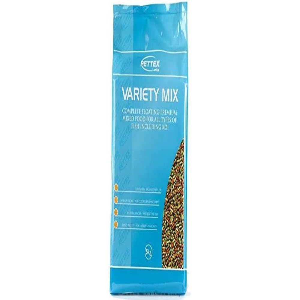 Pettex Premium Complete Variety Mix Pond Sticks Fish Food, 5 kg