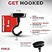 Force Magnet - 10 Pack Magnetic Hooks - Sturdy, Protective & Versatile - Organize Your Home, Office, Classroom & More - Perfect for Cruise Ship Holidays - Includes Bonus No-Scratch Pads