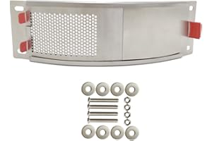 ONEMORE Big Green Egg Parts 304 Stainless Steel Draft Door Kit - Fits for Medium & Large Big Green Egg Grill, with Stainless Steel Punched Mesh Screen