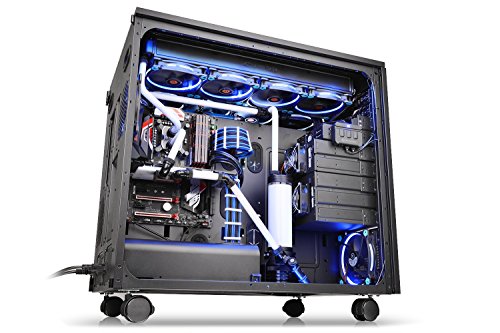 Thermaltake Core W200 Dual System Capable Extreme Water Cooling XL-ATX Fully Modular/Dismantle Stackable Tt Certified Super Tower Computer Case CA-1F5-00F1WN-00 Black
