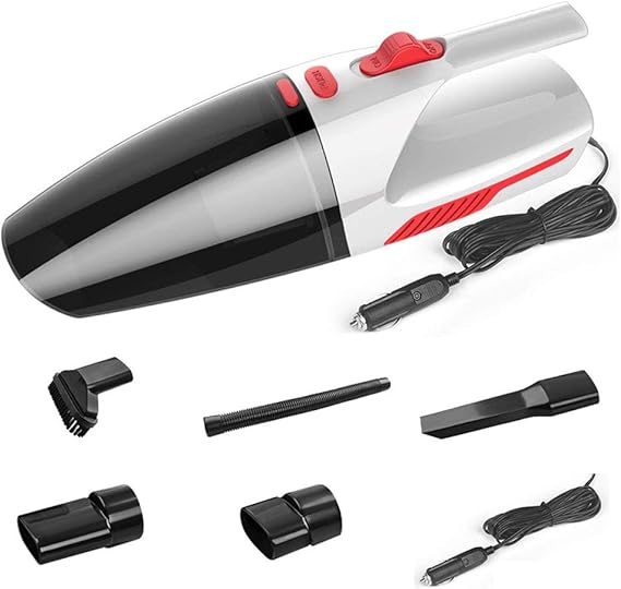 HANDHELD VACUUMS Cleaner Car HEPA Filter, Dry/Wet 120W 12V, Fast Charging Rechargeable Battery