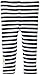 L'ovedbaby Unisex Baby Newborn Organic Leggings, Navy/White, 0/3 Months