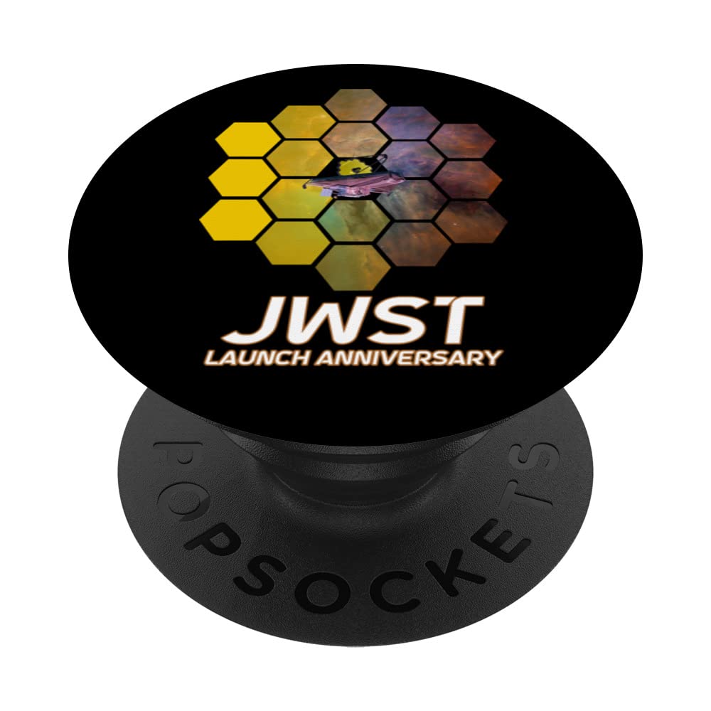 Webb Space Telescope Launch Anniversary Celebration JWST PopSockets Swappable PopGrip