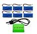 BTG 500mAh 3.7V Upgrade Battery & X6 Charger for F180C JJRC H37 H6D H6C H31 Hubsan X4 H107C H107D H107L H107P H108 JXD392 388 Wltoys V939 V252 UDI U816A Walkera Super Mini Genius CP
