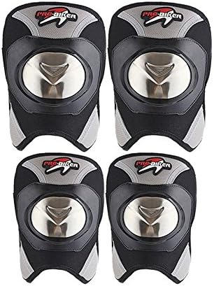 PRO-BIKER Motorcycle Knee Pads 4Pcs Motorbike Racing Protector Guards Protective Gear