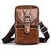 Guzilan Leather Vertical Phone Waist Bag,Cell Phone Pouch Holster Case Wallet Pouch Men Carrying Men Purse for iPhone 11 Pro Max 11 Pro 11 Xs Max XS 8 7 Plus Galaxy Note 9 8 5 S9/S8 Plus