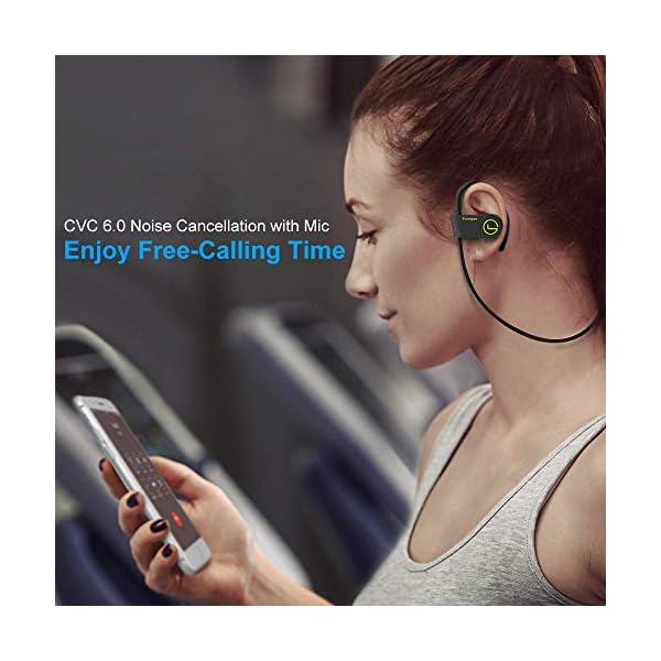 Bluetooth-Headphones-Yuanguo-IPX7-Waterproof-Wireless-Earphones-Stereo-Headset-CVC-60-7-9-hours-Playtime-for-Gym-Cycling-Sports-Travelling-Build-in-Microphone-for-Samsung-ETC-All-Smartphone Bluetooth Headphones, Yuanguo IPX7 Waterproof Wireless Earphones Stereo Headset, CVC 6.0, 7-9 hours Playtime for Gym…