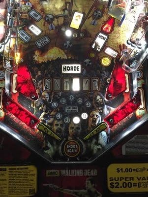 Dark Blood Red Slingshot & Return Lane Protector Set for Stern's The Walking Dead pinball machine