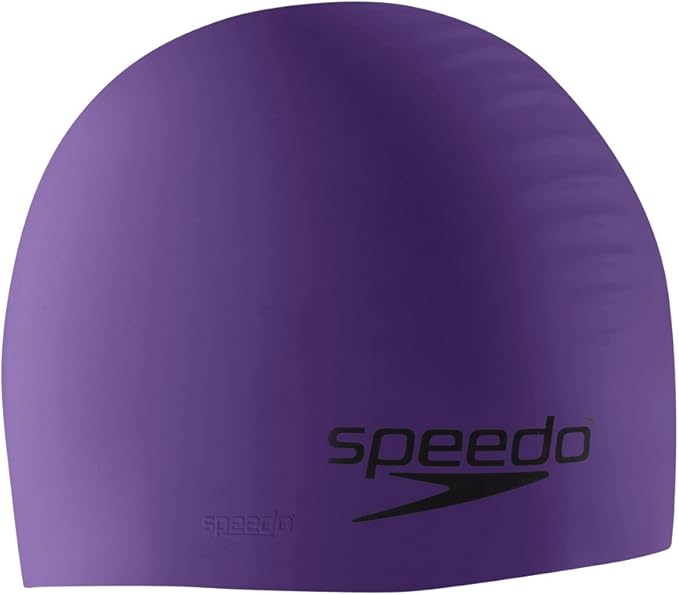 Speedo UnisexAdult Swim Cap Silicone, Speedo Purple