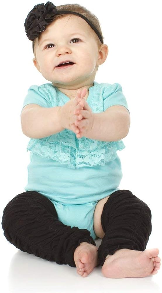 Ruffle Baby Leg Warmers in Various Colors by juDanzy for Girls, Toddler, Child (Black): Infant And Toddler Leg Warmers: Clothing