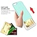 iPhone 6S Case, iPhone 6 Case, Style4U Slim Shock-Resistant Hybrid Armor Case with Credit/ID Card Compartment for Apple iPhone 6S / 6 with 1 Stylus and 1 HD Clear Screen Protector [Mint Green]