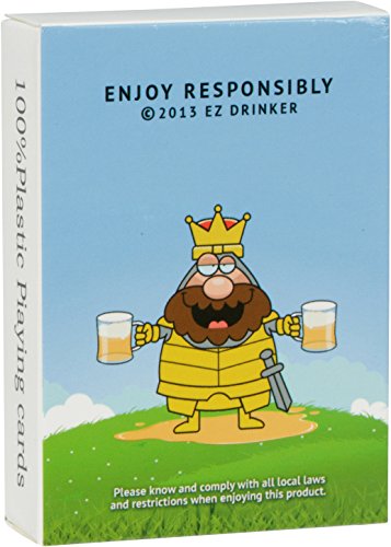 Red Cup Pong Kings Drinking 52 Waterproof Party Cards with Instructions & 8 Bonus Cards - Thumbnail 3