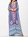 Women Bathing Suits Cover Up Ethnic Print Kaftan Beach Maxi Dress