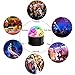 Fihome Disco Party Lights Bluetooth Speaker,2018 Newest Sound Activated Rotating Projection Effects Usb Magic Led Stage Light Strobe Ball with Remote Control for Home KTV DJ Birthday Dancing Wedding