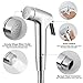 VOVA Handheld Shattaf Bidet Sprayer For Toilet, Cloth Diaper Sprayer,Toilet Shower with T-valve,Bum Gun Hand Bidet - ABS White Chrome (Bidet C)