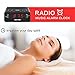 Alarm Clock Radio, Digital Alarm Clock, AM/FM Radio Snooze, Sleep Timer, Dimmer, 0.6” Digital LED Display Battery Backup Function Bedroom, Office, Table Desk