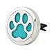 joymiao Car Fragrance Diffuser Vent Clip Car Air Freshener Perfume Aromatherapy Essential Oil Diffuser Stainless Steel Locket Paw Dog